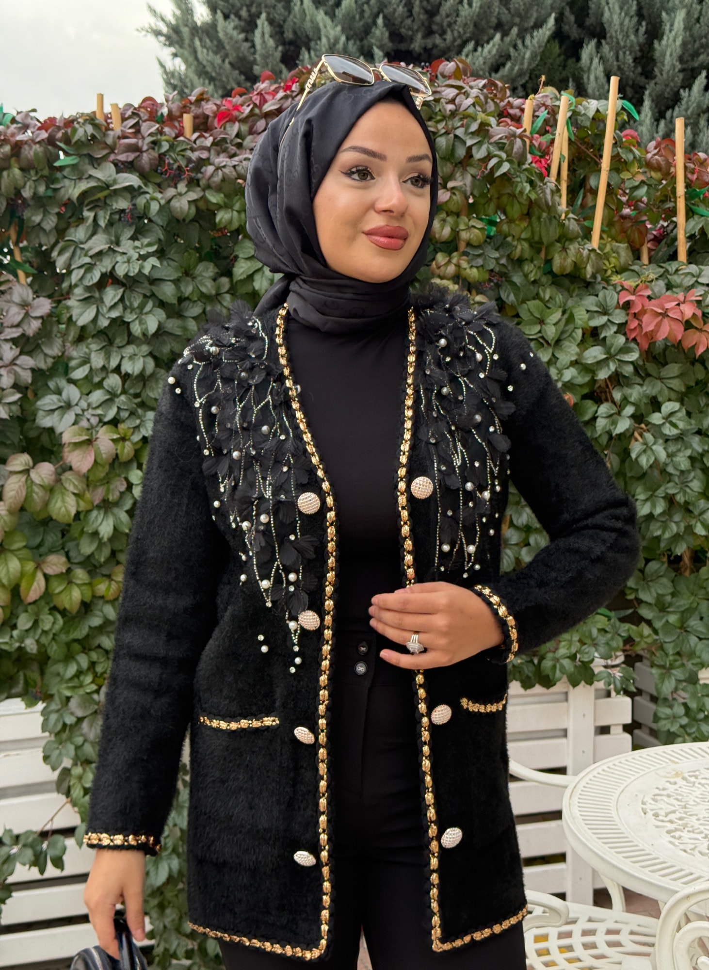 ZİNCİRLİ ANGORA HIRKA 